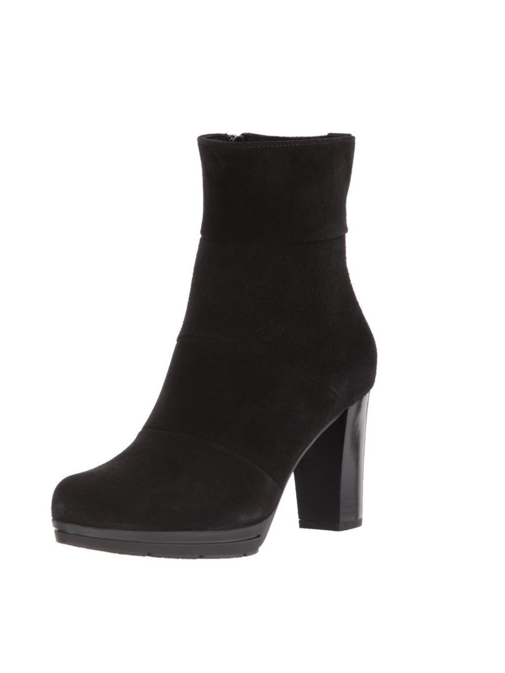 La Canadienne Mirabella Black Suede Heeled Boots